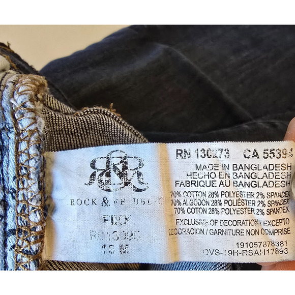 Rock & Republic Fixx Skinny Women's 16 Blue Dark Wash - Picture 6 of 16